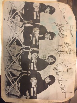 Signed Autographed Photo By All Four Monkeys
