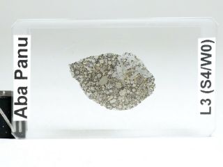 Meteorite Aba Panu - L3 Chondrite Fall 2018 Nigeria - Thin Section Microscope