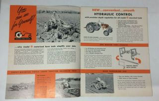 Vintage Allis Chalmers Model G Rear Engine Tractor Brochure 2