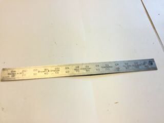 Brown & Sharpe,  150mm Ruler,  Made In England,  No.  599 - 323 - 625_we - 157
