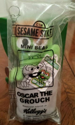 Oscar The Grouch Sesame Street Mini Beans Kellogg 
