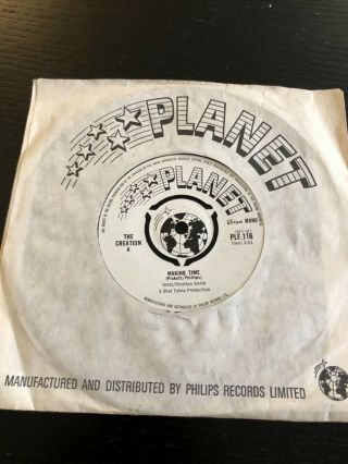 The Creation - Making Time / Try And Stop Me 7 " Vinyl Planet Plf 116