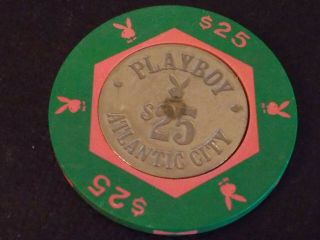 Playboy Casino Hotel $25 Hotel Casino Gaming Chip Atlantic City,  Nj