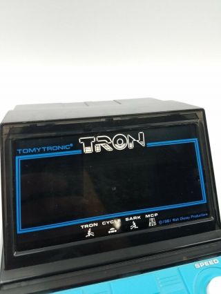 Vintage 1981 Tron Tomy Tomytronic Disney Tabletop Electronic Handheld Video Game 3