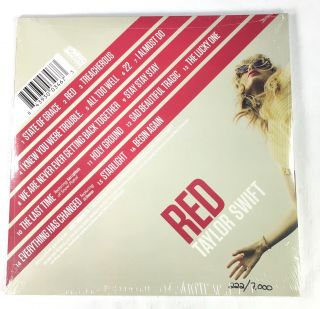 Taylor Swift Red Crystal Clear Vinyl RSD Black Friday 2 LP Limited Edition Low 2