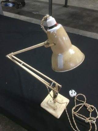 Vintage Herbert Terry Anglepoise Lamp Cream (needs Re - Wiring)