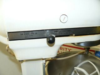 Vintage Kitchen Aid Hobart Model K5 - A White 300w,  10 speed mixer,  attachments 2