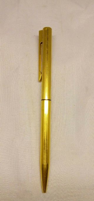 Vintage Waterman Cf Gold Plate Ballpoint Pen