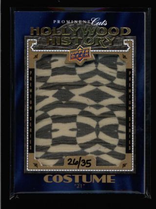 Kate Bosworth 2009 Ud Prominent Cuts Jumbo Worn Costume Relic 26/35 Ax951