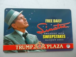 Donald Trump Plaza Sinatra 2003 Older Player Slot Card No Name No/number