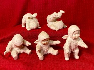 Department 56 Snowbabies " Tumbling In The Snow " 020 - 107