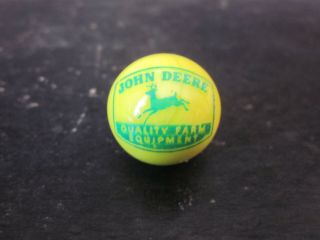 John Deere Quality Farm Equipment Advertising Yellow Shooter Marble W 4 Leg Deer