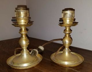 Vintage Chase Brass Table Desk Lamps