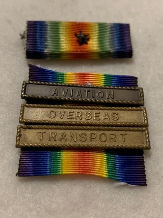 Wwi Usn Victory Medal Bars And Separate Ribbon