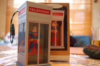 Vintage Superman Phone Booth Ornament