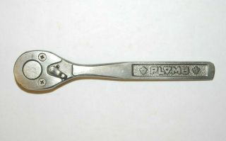 Vintage Plomb 1/4 Inch Drive Ratchet 5 In Long Pebble Finish 4749 Perfect Usa