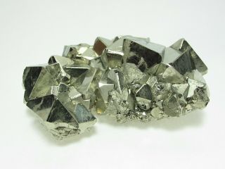Octahedral Pyrite Crystal Cluster,  Huanzala Mine PERU 2