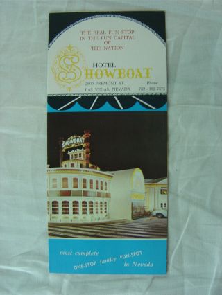 Vintage 1960s Showboat Hotel Casino Las Vegas 773