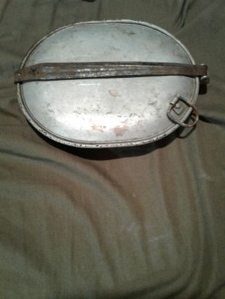 Vintage 1918 Ww1 Us Army Mess Kit Skillet Frying Pan With Lid Usa