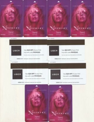 10 - - " The Sexy Christina Aguilera " - - Planet Hollywood - - Las Vegas,  Nv - - Room Key - K - 83