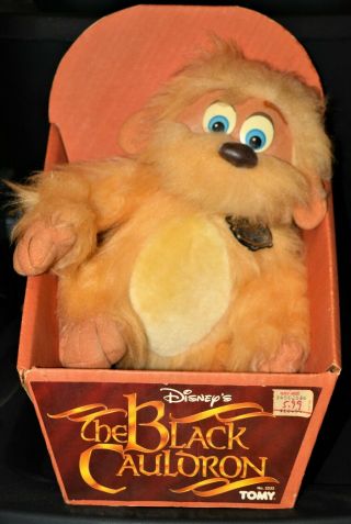 1985 Disney Classic The Black Cauldron Gurgi Plush Doll Tomy Misb Vintage