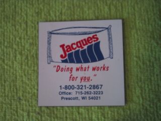 Vintage Jacques (seed Company) Prescott,  Wi Magnet
