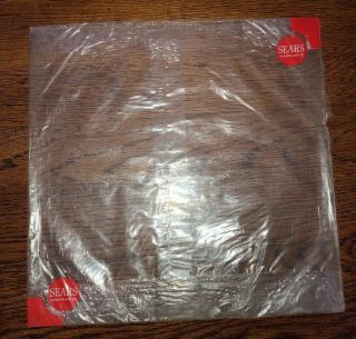Introducing The Beatles 1960s Sears Red Poly Plastic Bag Outer Sleeve Vinyl Lp