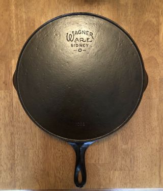 Vintage Wagner Ware 12 Cast Iron Skillet 1062 Outer Heat Ring Restored