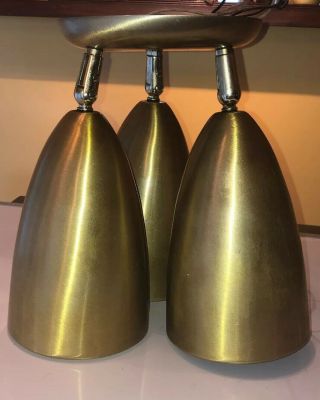 Vintage Mid Century Modern Bullet Cone Shade Ceiling Light Fixture