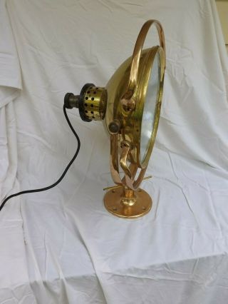 Antique Vintage Nautical Brass Ships Light Bronze by Wilmot Castle Company Large 2