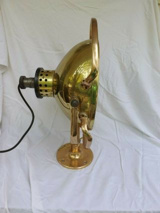Antique Vintage Nautical Brass Ships Light Bronze by Wilmot Castle Company Large 3