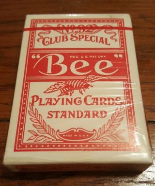 Frontier Hotel Playing Cards " Bee " No.  92 Diamond Back Club Special