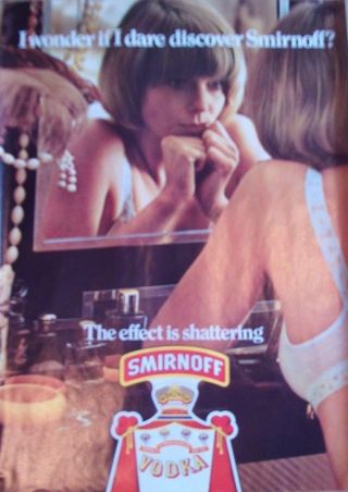 Retro 1970s - Smirnoff Poster.