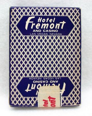 Vintage Fremont Hotel Casino Las Vegas Nevada Playing Cards
