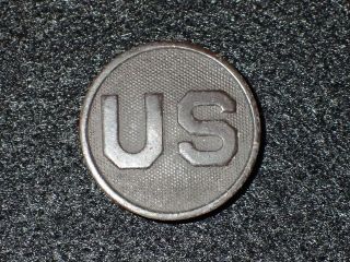 Wwi Usa Army Enlisted Branch Collar Disk Device Insignia U.  S.  Screw - Back & Good