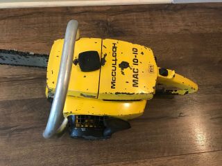 Vintage McCulloch Mac 10 - 10 Chainsaw With 16 