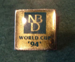 Vintage 1994 Usa World Cup Nbd Bank Soccer Lapel Tie Tack Dog Pin