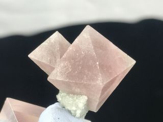 Rare Pink Octahedron Fluorite From Inner Mongolia