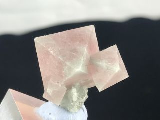 Rare Pink Octahedron Fluorite from Inner Mongolia 2