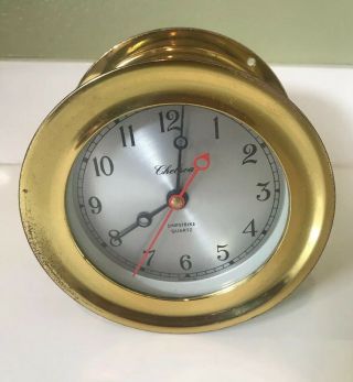 Chelsea Shipstrike Quartz Clock 5 1/2” Brass