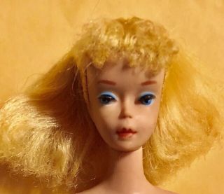 Vintage 1960 4 Blonde Ponytail Barbie Model 850 Japan