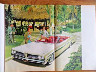 1961 Pontiac Bonneville Convertible Ad Wide - Track Af/vk