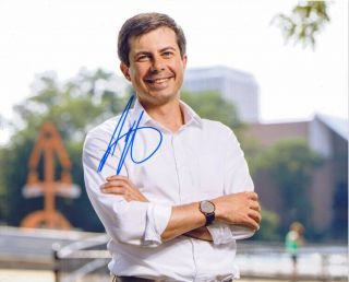 Pete Buttigieg Mayor Presidential Candidate 2020 Signed 8x10 Photo With