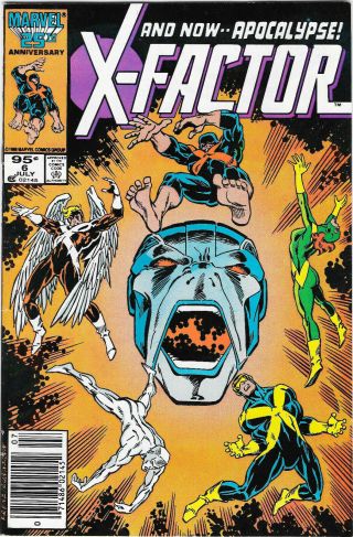 X - Factor 6 Canadian Price Variant 1st Full Appearance Apocalypse Marvel 1986