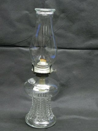 Vintage Glass Oil Lamp Made In Austria Lamplight Farms Large Lamp 16.  5 "