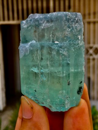 Wow 531 C.  T Top Quality Terminated Green Beryl Aquamarine Crystal
