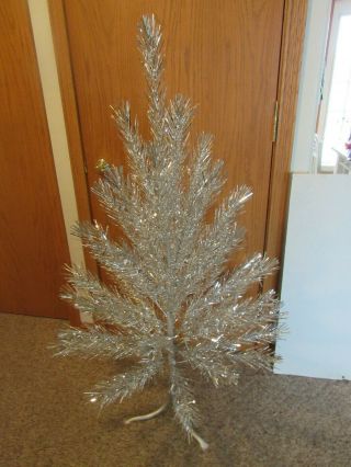 Vintage Aluminum Christmas Tree Sparkler 4 Ft With Stand And Box