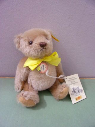 Steiff Teddy 1955 Historical Miniatures Bear 0155/32 12 " Button Ear Tag 7 "