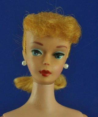 1960s Vintage 5 Blonde Ponytail Barbie