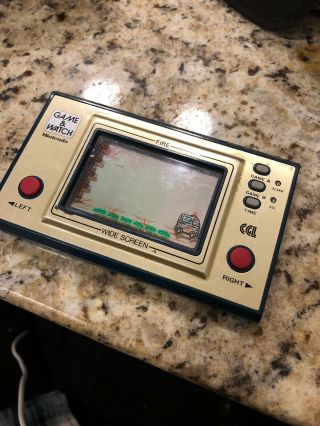 Vintage 1981 Nintendo Game And Watch Fire Fr - 27 -